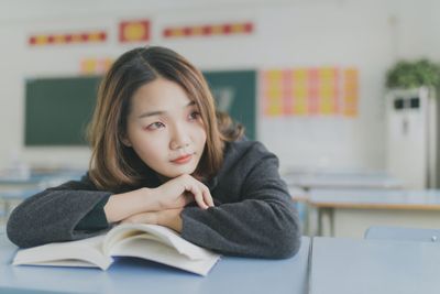 woman in a classroom